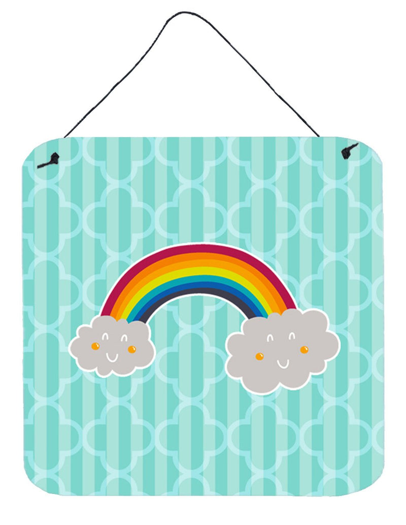 Rainbow in Clouds Wall or Door Hanging Prints BB6789DS66