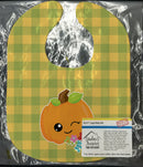 Mr. Winky Pumpkin Baby Bib Easy-Clean Baby Bib Baby Feeding Accessory Baby Mealtime Essential, 10 x 13, Multicolor