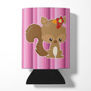 Squirrel Can or Bottle Hugger Cooler Sleeve for Standard 12 oz Cans, Insulated Foam Beer & Soda Can Hugger Reusable