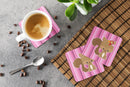 Squirrel Foam Coasters Set of 4 Cup Coasters for Indoor Outdoor, Tabletop Protection, Anti Slip, Mouse pad Material