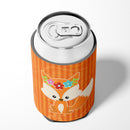 Fox Can or Bottle Hugger Cooler Sleeve for Standard 12 oz Cans, Insulated Foam Beer & Soda Can Hugger Reusable