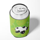 Passed Out Panda Can or Bottle Hugger Cooler Sleeve for Standard 12 oz Cans, Insulated Foam Beer & Soda Can Hugger Reusable