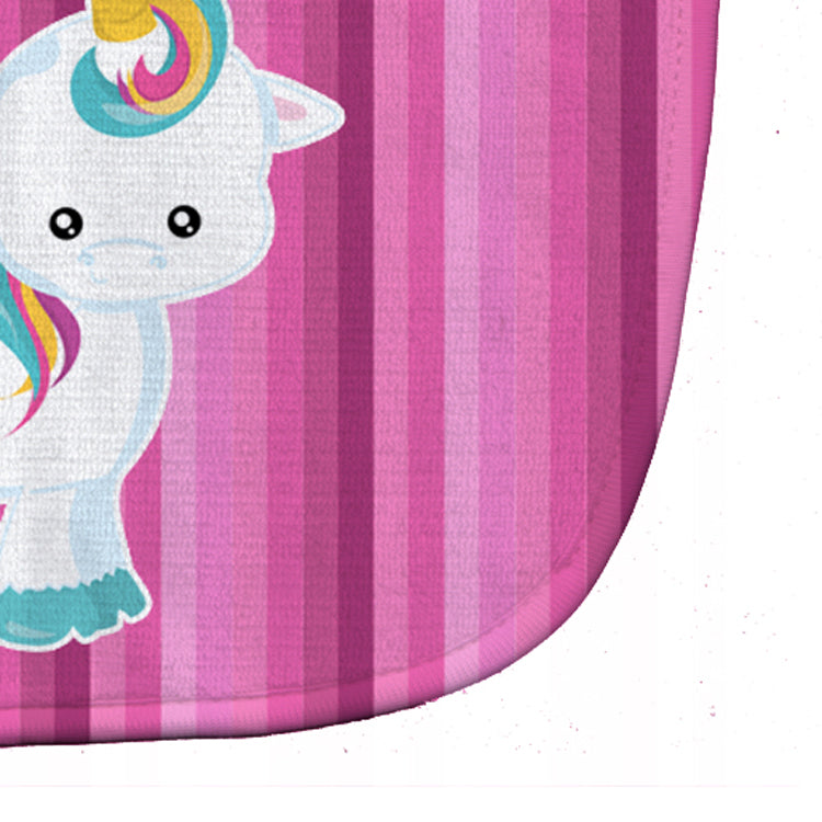 Pink Stripes Unicorn Baby Bib BB6806BIB