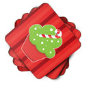 Christmas Cupcake Foam Coasters Set of 4 Cup Coasters for Indoor Outdoor, Tabletop Protection, Anti Slip, Mouse pad Material
