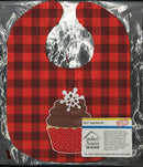 Christmas Cupcake Baby Bib Easy-Clean Baby Bib Baby Feeding Accessory Baby Mealtime Essential, 10 x 13, Multicolor