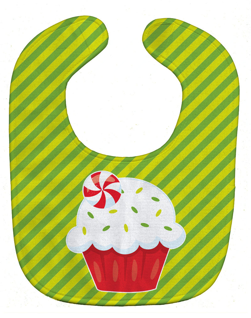 Christmas Pepermint Cupcake Baby Bib BB6819BIB