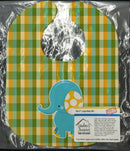 Boy Elephant Baby Bib Easy-Clean Baby Bib Baby Feeding Accessory Baby Mealtime Essential, 10 x 13, Multicolor