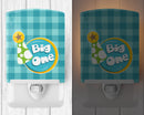 Boy Big One Ceramic Night Light Compact, UL-Certified, Ideal for Bedroom, Bathroom, Nursery, Hallway, Kitchen, 6x4x3, Multicolor
