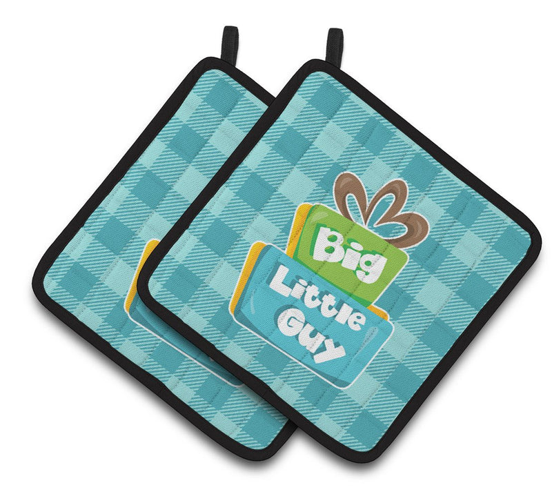 Boy Big Little Guy Pair of Pot Holders BB6825PTHD