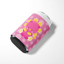Girl Lion Can or Bottle Hugger Cooler Sleeve for Standard 12 oz Cans, Insulated Foam Beer & Soda Can Hugger Reusable