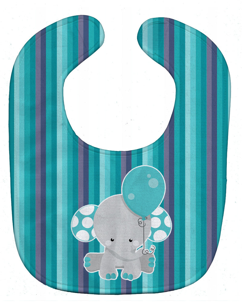 Grey Elephant with Balloon Baby Bib BB6842BIB