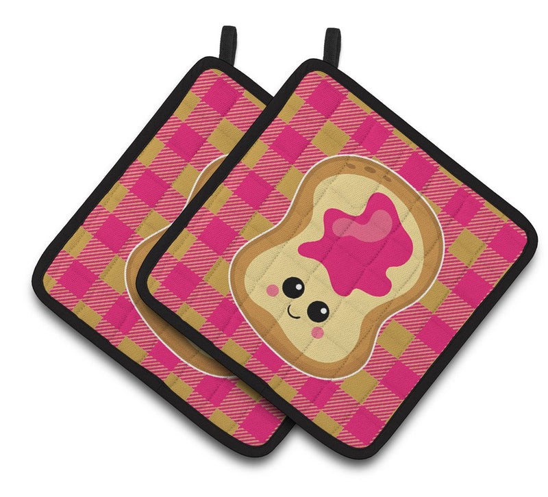 Jelly Toast Pair of Pot Holders BB6844PTHD