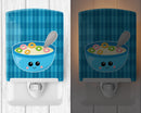 Blue bowl of Cereal Ceramic Night Light BB6845CNL