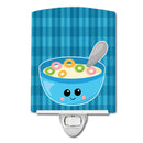 Blue bowl of Cereal Ceramic Night Light BB6845CNL