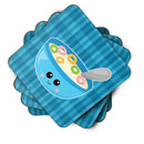 Blue bowl of Cereal Foam Coaster  BB6845FC