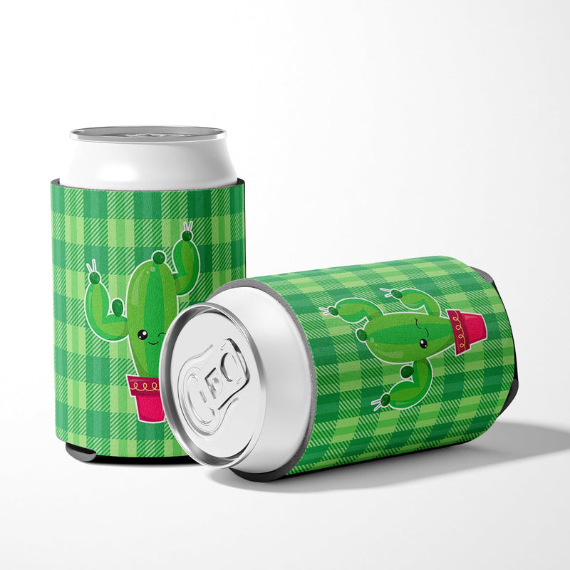 Cactus Plaid Can or Bottle Hugger BB6848CC