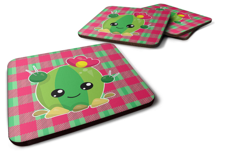 Cactus Peace Out Foam Coaster Set of 4 BB6849FC