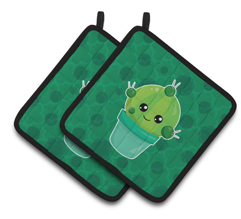 Cactus Polkadots Pair of Pot Holders BB6850PTHD