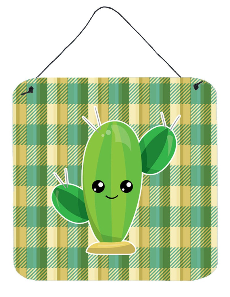 Cactus Plaid Wall or Door Hanging Prints BB6852DS66