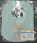 Carousel Baby Bib Easy-Clean Baby Bib Baby Feeding Accessory Baby Mealtime Essential, 10 x 13, Multicolor