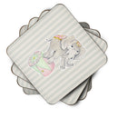 Circus Elephant Foam Coasters Set of 4 Cup Coasters for Indoor Outdoor, Tabletop Protection, Anti Slip, Mouse pad Material
