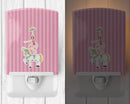 Circus Performer Ceramic Night Light Compact, UL-Certified, Ideal for Bedroom, Bathroom, Nursery, Hallway, Kitchen, 6x4x3, Multicolor
