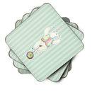 Circus Bear Foam Coasters Set of 4 Cup Coasters for Indoor Outdoor, Tabletop Protection, Anti Slip, Mouse pad Material
