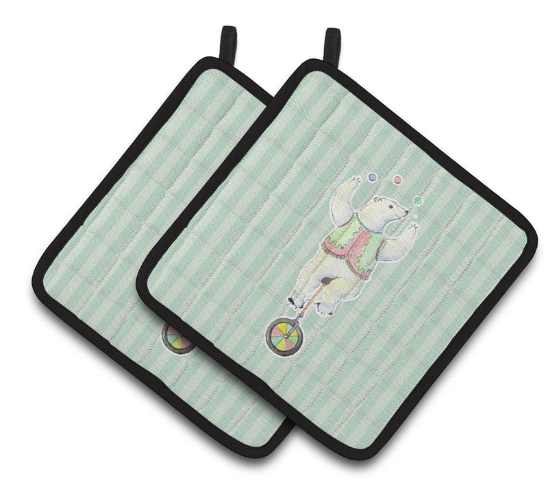 Circus Bear Pair of Pot Holders BB6861PTHD