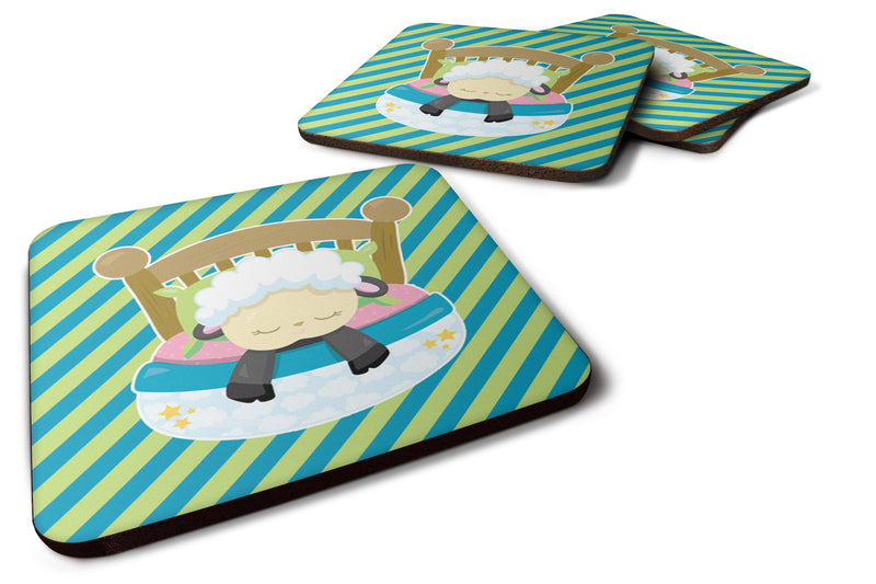 Sheep in Bed Foam Coaster Set of 4 BB6876FC