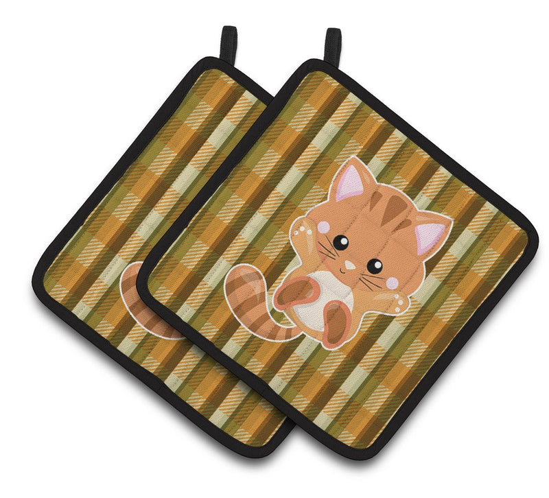 Hooray Kitten Pair of Pot Holders BB6882PTHD