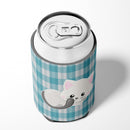 White Kitten Can or Bottle Hugger Cooler Sleeve for Standard 12 oz Cans, Insulated Foam Beer & Soda Can Hugger Reusable