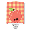 Perfectly Peach Ceramic Night Light Compact, UL-Certified, Ideal for Bedroom, Bathroom, Nursery, Hallway, Kitchen, 6x4x3, Multicolor