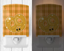 Pretzel Ceramic Night Light Compact, UL-Certified, Ideal for Bedroom, Bathroom, Nursery, Hallway, Kitchen, 6x4x3, Multicolor