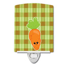 Carol the Carrot Ceramic Night Light Compact, UL-Certified, Ideal for Bedroom, Bathroom, Nursery, Hallway, Kitchen, 6x4x3, Multicolor