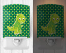 Iguanodon Dinosaur Ceramic Night Light Compact, UL-Certified, Ideal for Bedroom, Bathroom, Nursery, Hallway, Kitchen, 6x4x3, Multicolor