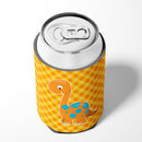 Brontosaurus Dinosaur Can or Bottle Hugger Cooler Sleeve for Standard 12 oz Cans, Insulated Foam Beer & Soda Can Hugger Reusable
