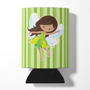 Fairy Green Stripes Can or Bottle Hugger Cooler Sleeve for Standard 12 oz Cans, Insulated Foam Beer & Soda Can Hugger Reusable
