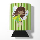 Fairy Green Stripes Can or Bottle Hugger Cooler Sleeve for Standard 12 oz Cans, Insulated Foam Beer & Soda Can Hugger Reusable