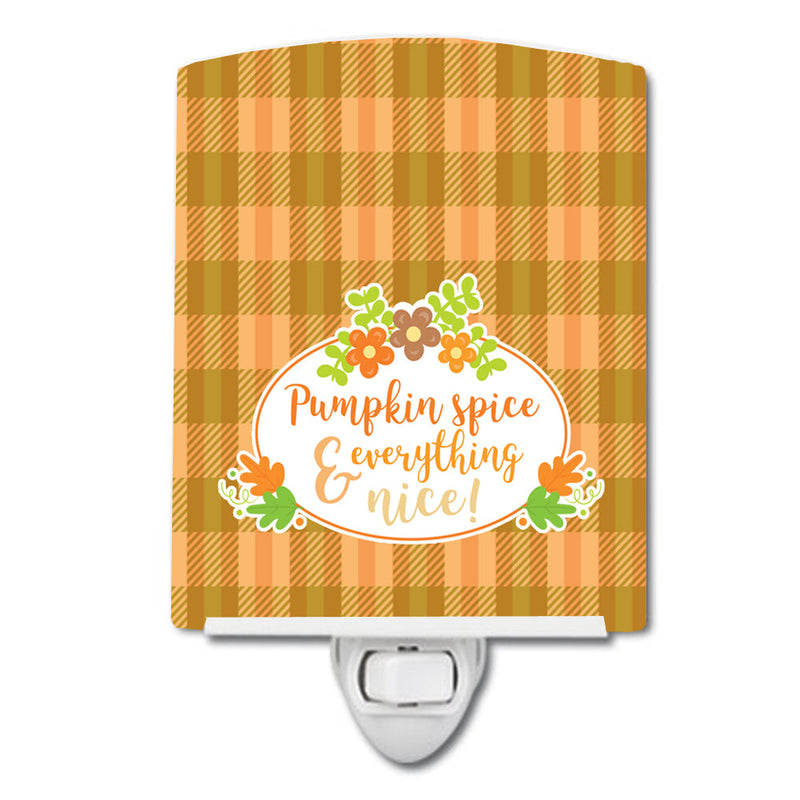 Fall Pumpkin Spice and Everything Ceramic Night Light BB6920CNL