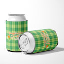 Fall Pumpkin Spice Gingham Can or Bottle Hugger Cooler Sleeve for Standard 12 oz Cans, Insulated Foam Beer & Soda Can Hugger Reusable