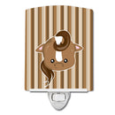 Horse Face Ceramic Night Light Compact, UL-Certified, Ideal for Bedroom, Bathroom, Nursery, Hallway, Kitchen, 6x4x3, Multicolor