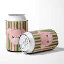 Pig Face Can or Bottle Hugger Cooler Sleeve for Standard 12 oz Cans, Insulated Foam Beer & Soda Can Hugger Reusable