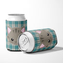 Kitten Face  Can or Bottle Hugger Cooler Sleeve for Standard 12 oz Cans, Insulated Foam Beer & Soda Can Hugger Reusable