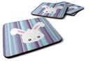 Rabbit Face Foam Coasters Set of 4 Cup Coasters for Indoor Outdoor, Tabletop Protection, Anti Slip, Mouse pad Material