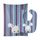 Rabbit Face Baby Bib & Burp Cloth Easy-Clean Baby Bib Baby Feeding Accessory Baby Mealtime Essential