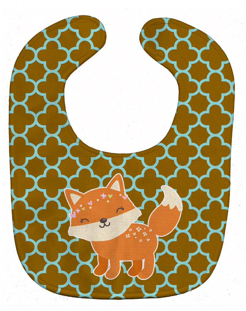 Fox on Quatrafoil Baby Bib BB6939BIB