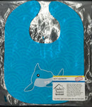 Shark with Waves Baby Bib Easy-Clean Baby Bib Baby Feeding Accessory Baby Mealtime Essential, 10 x 13, Multicolor