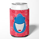 Shark Wide Open Can or Bottle Hugger Cooler Sleeve for Standard 12 oz Cans, Insulated Foam Beer & Soda Can Hugger Reusable
