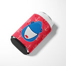 Shark Wide Open Can or Bottle Hugger Cooler Sleeve for Standard 12 oz Cans, Insulated Foam Beer & Soda Can Hugger Reusable