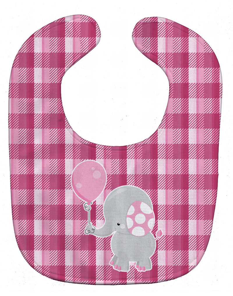 Elephant with Pink Balloon Baby Bib BB6948BIB